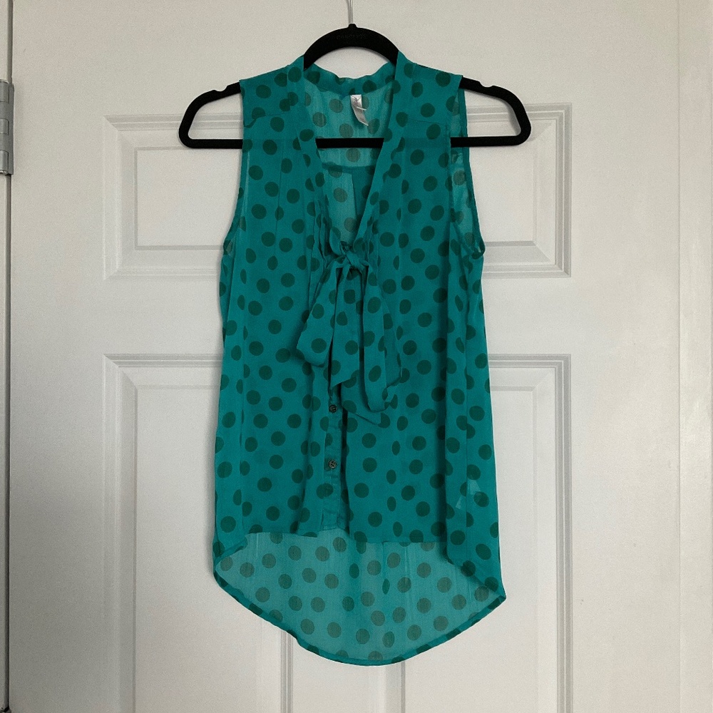 Green blouse